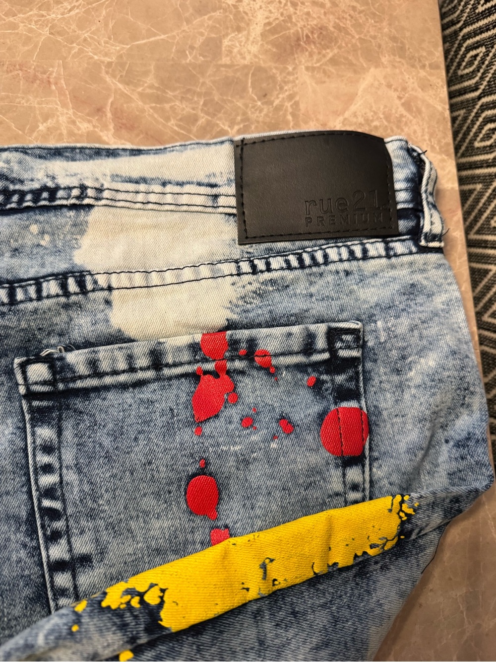 Rue21 Blue Artistic Denim with Graphic Accents - Picture 7 of 12